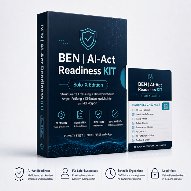 BEN | AI-Act Readiness KIT · Solo-X Edition